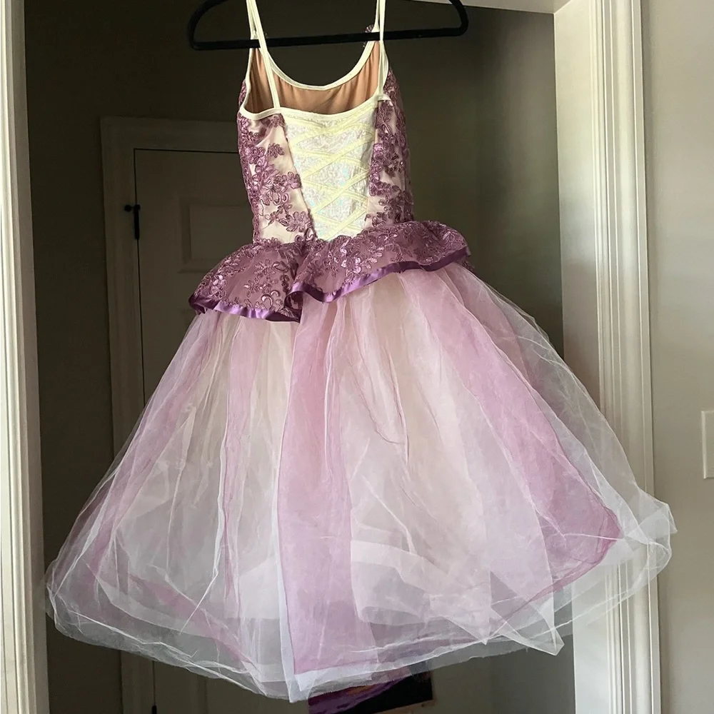 Victorian Waltz Purple Ballet Costume - Picture 4 of 4